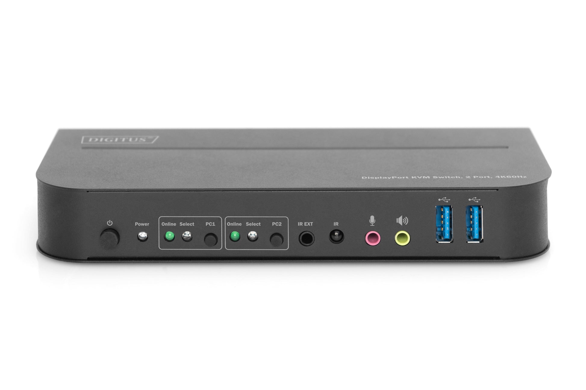 Digitus KVM-Switch 2×1, DisplayPort/HDMI/USB 3.2 Gen 1, 4K (4096 × 2160), 32,4 Gbit/s