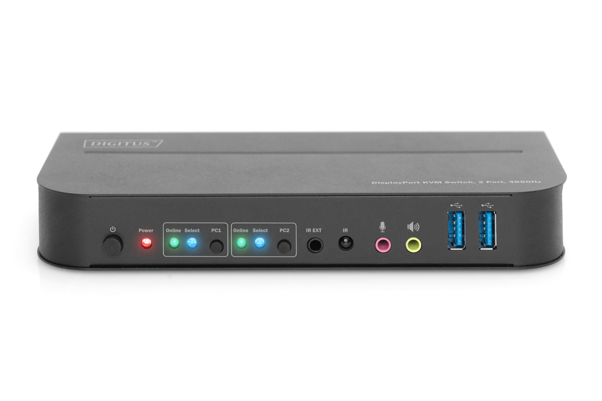 Digitus KVM-Switch 2×1, DisplayPort/HDMI/USB 3.2 Gen 1, 4K (4096 × 2160), 32,4 Gbit/s