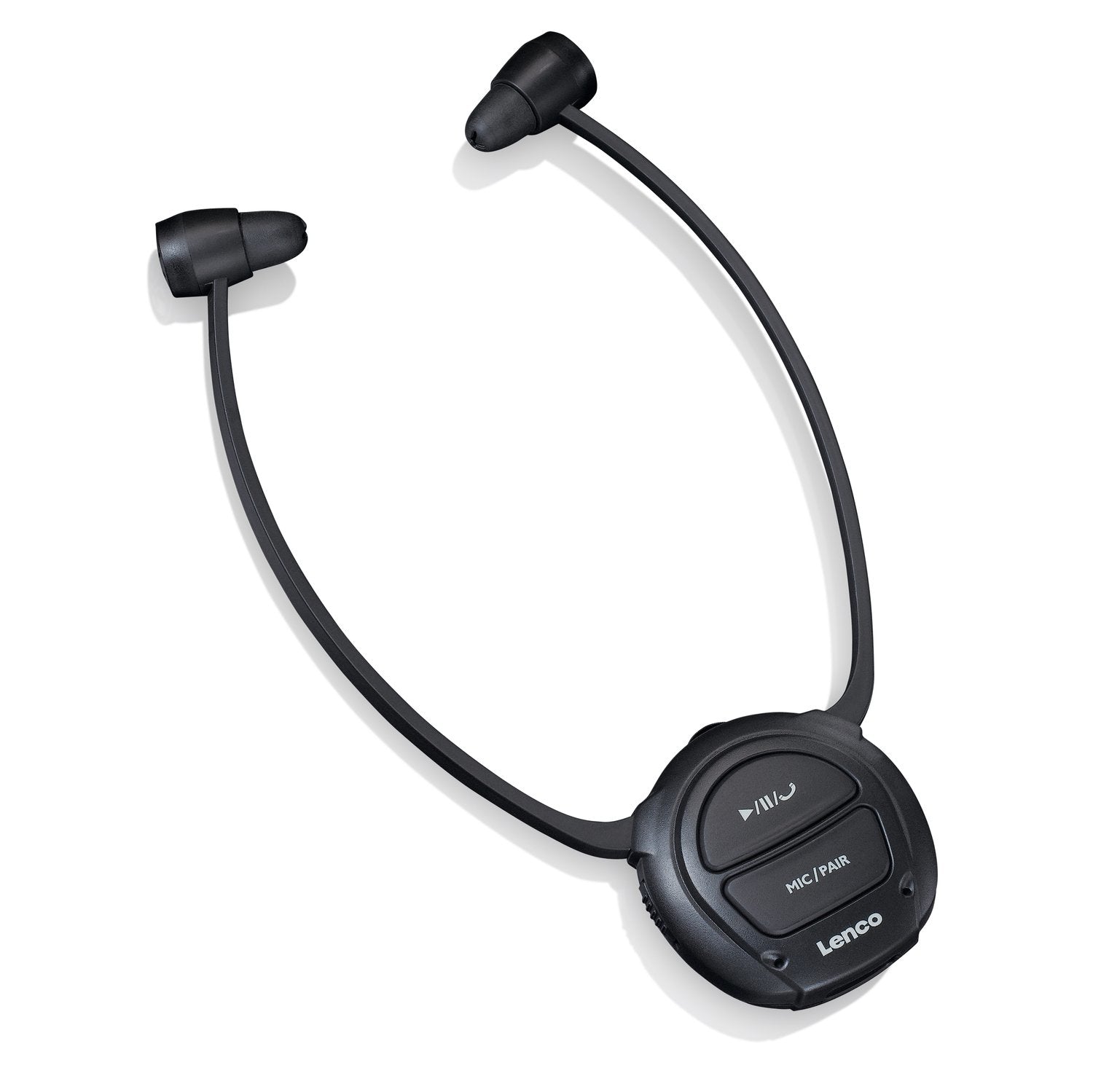 Lenco HPW-400 In-Ear Kopfhörer – Stereo, Kabel + BT, Schwarz
