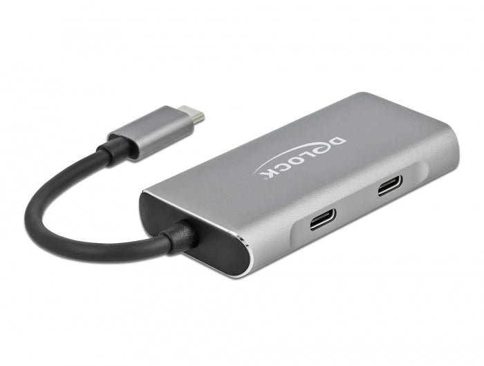 DeLOCK USB-Hub – USB-C, 2× USB-A, 2× USB-C, für Windows/Mac/Linux