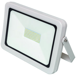 Steffen Arbeitsstrahler – 23×16,5 cm, 4300 lm, 50 W, Kaltweiss, 6500 K, IP65, Netzbetrieb, Grau, Hartglas