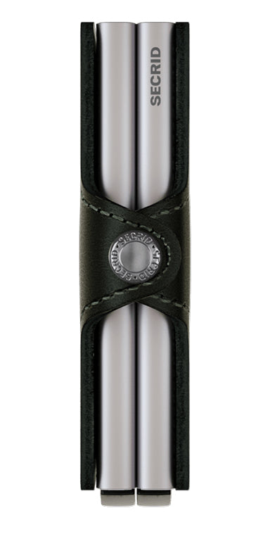 Secrid Kartenetui Twinwallet – mit RFID-Schutz, Slider-Verschluss – 70×102×25 mm – 8–12 Karten – Schwarz