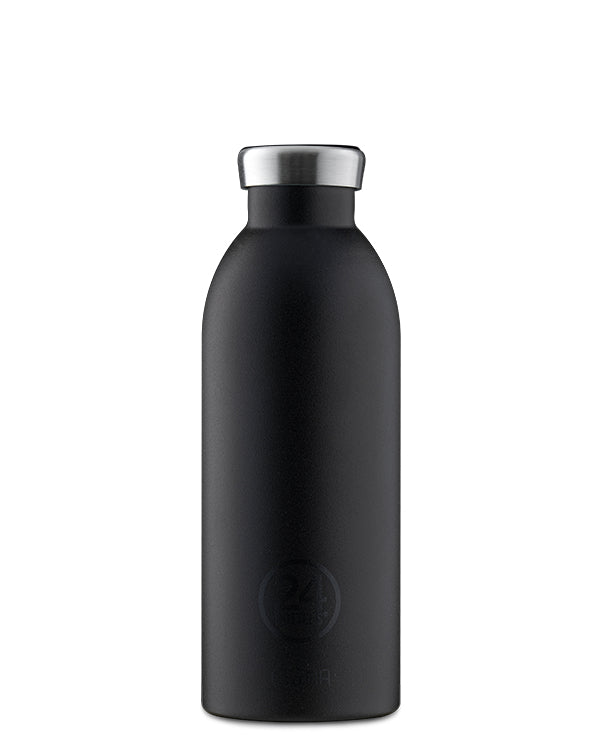 24Bottles Trinkflasche Clima – 5 dl – Edelstahl, isoliert, Schraubverschluss – Stone Tuxedo Black