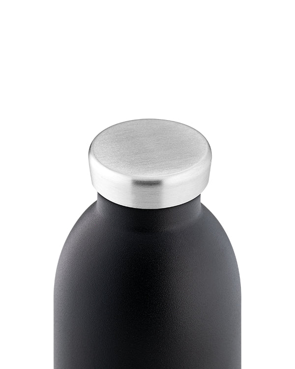 24Bottles Trinkflasche Clima – 5 dl – Edelstahl, isoliert, Schraubverschluss – Stone Tuxedo Black