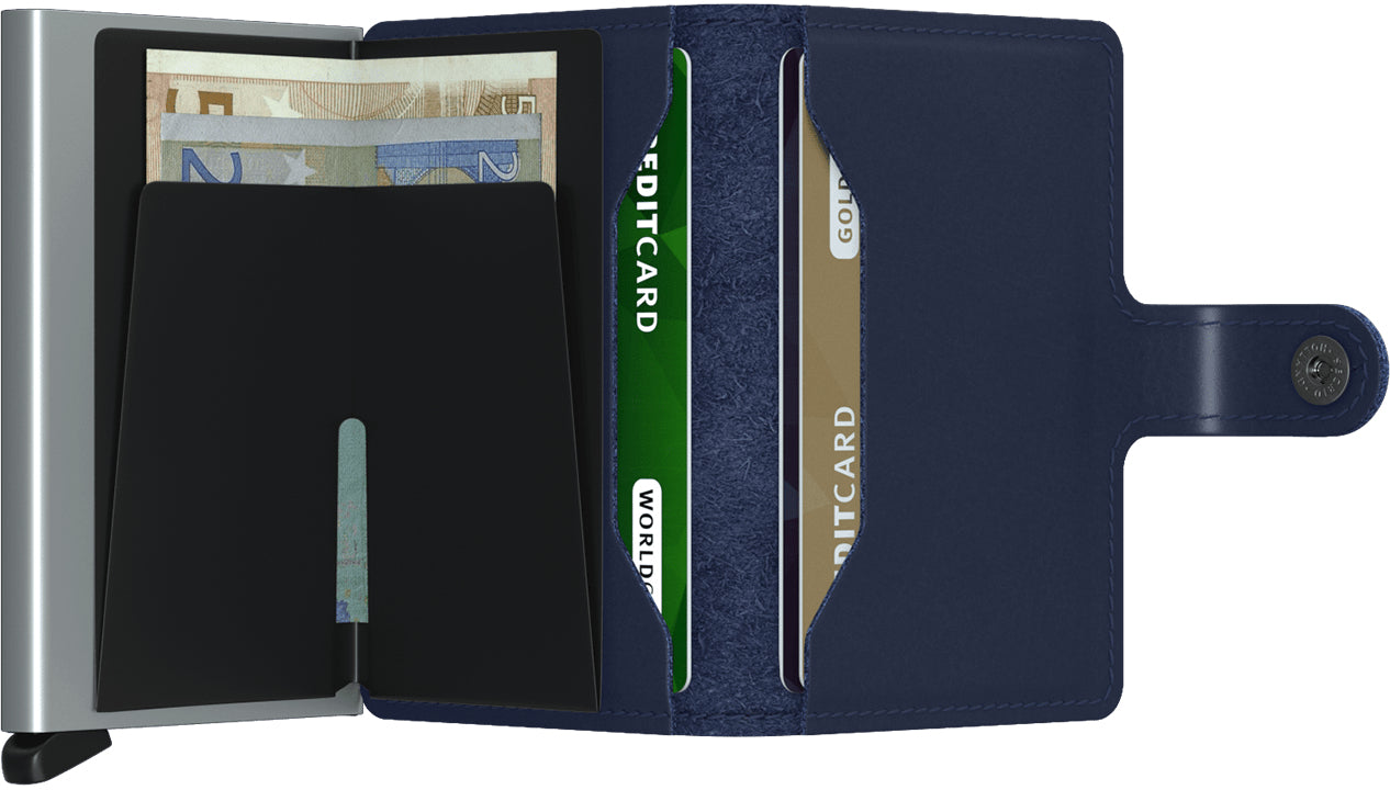 Secrid Miniwallet (Brieftasche) – RFID-Schutz, Slider-Verschluss – 4–6 Karten – Navy