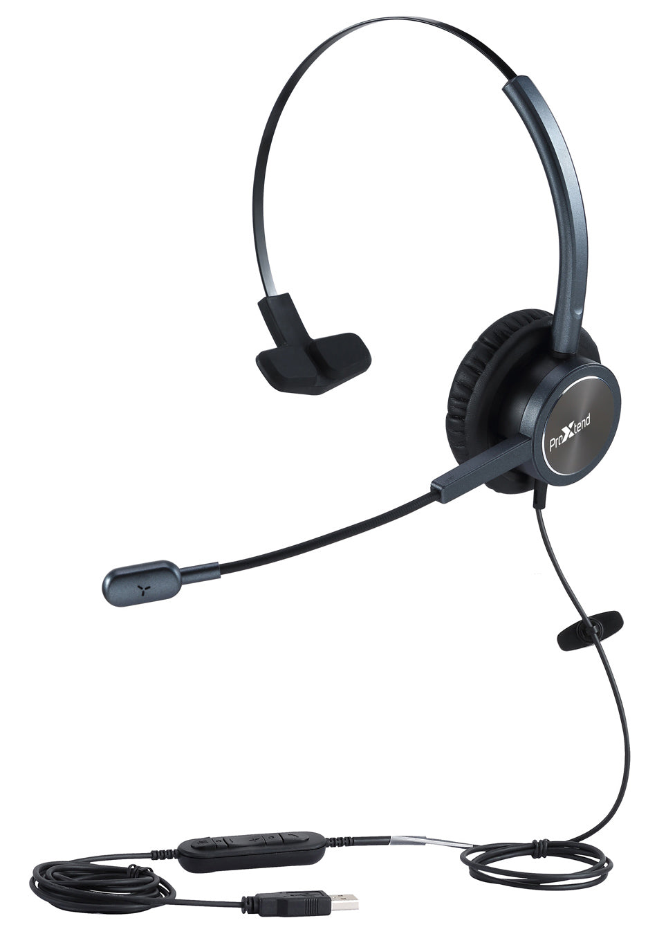 ProXtend Epode Office-Headset – Over-Ear, Mono, Kabel, USB-A, Schwarz