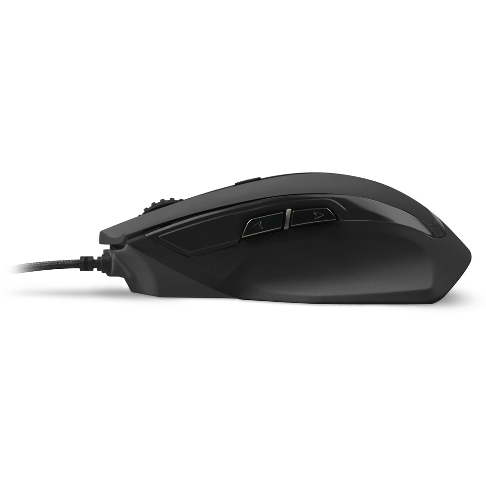 Sharkoon SHARK Force II – Gaming-Maus – Kabelgebunden (USB-A), 4200 DPI, RGB-Beleuchtung, rechts, Schwarz