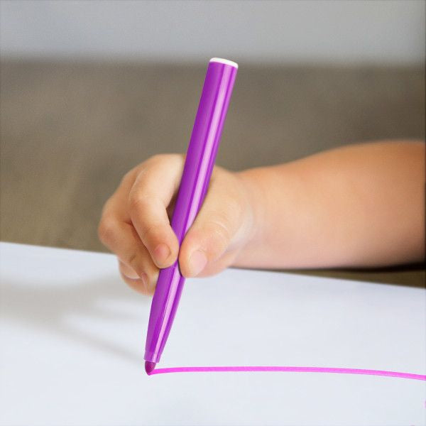 BIC KIDS Visacolor XL ecolutions Filzstift – Rundspitze, 1,3 mm, wasserbasiert, auswaschbar, 12 Farben
