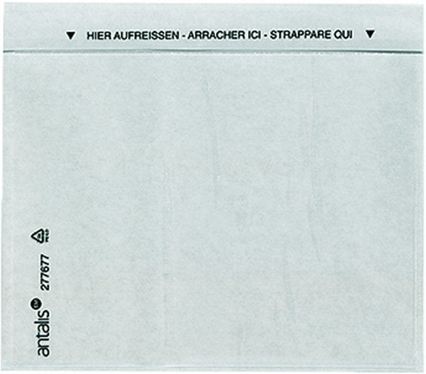 Antalis Dokumententasche – C6, ohne Fenster, unbedruckt, transparent, Papier, selbstklebend – 1000 Stück