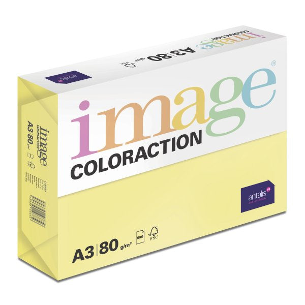 Image Coloraction Farbiges Kopierpapier Gelb – A4, 80 g/m², 2'500 Blatt