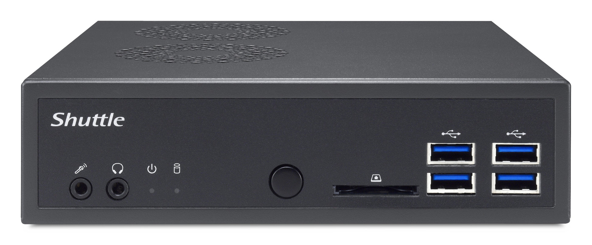 Shuttle DA320 Micro – Barebone, Sockel AM4, 2× SO-DIMM, max. 32 GB RAM, 2,5" SATA, 120 W Netzteil