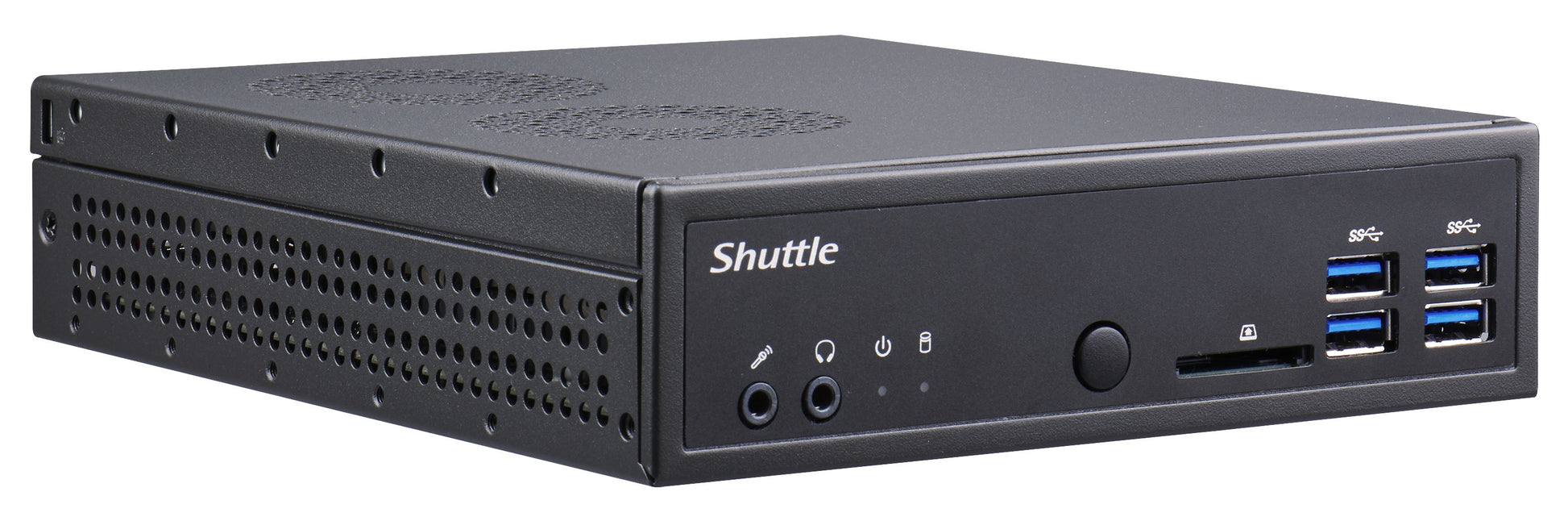Shuttle DA320 Micro – Barebone, Sockel AM4, 2× SO-DIMM, max. 32 GB RAM, 2,5" SATA, 120 W Netzteil