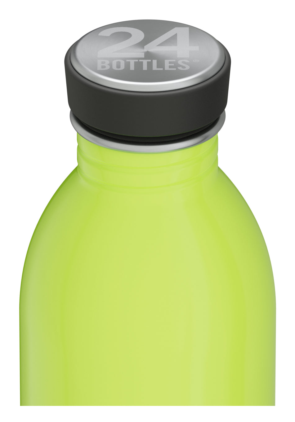 24Bottles Trinkflasche Urban Reactive – 5 dl – Edelstahl, Schraubverschluss, auslaufsicher – Gelb/Grün