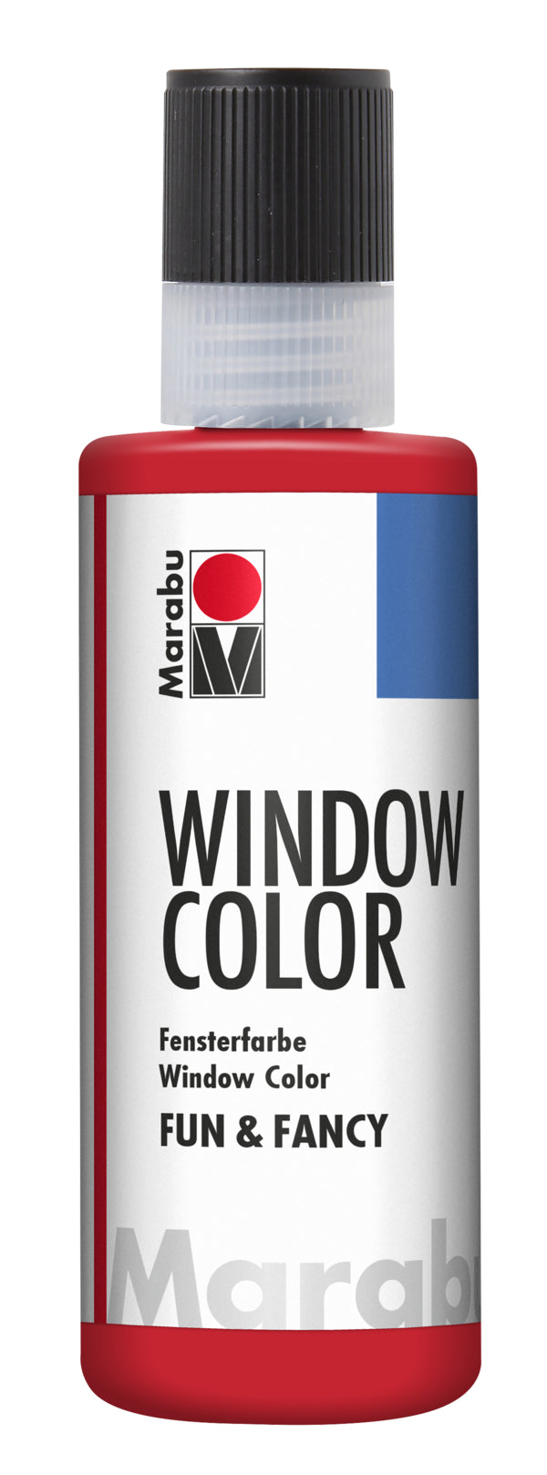 Marabu Fenstermalfarbe – Rubinrot, 80 ml, für Glas & Porzellan