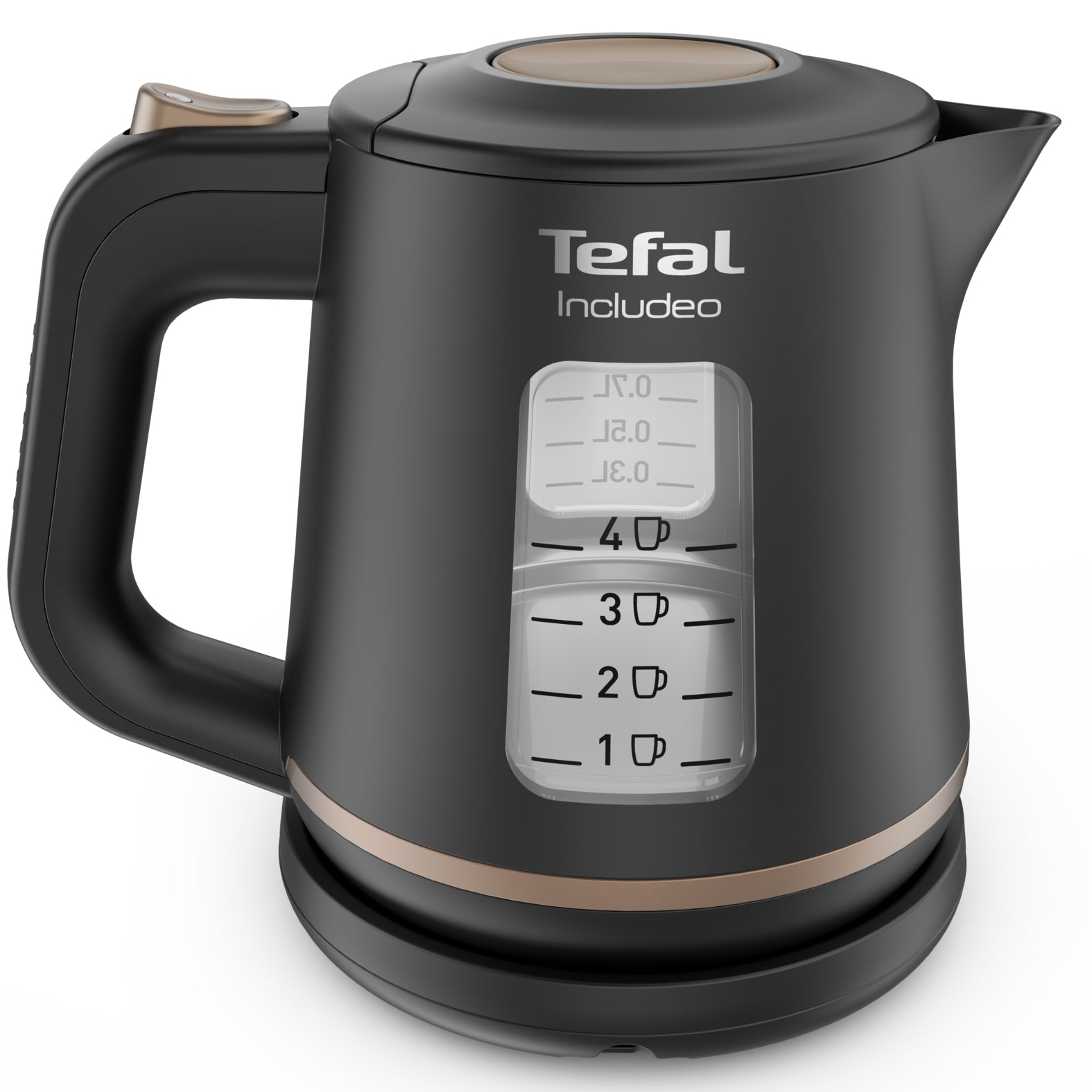 Tefal Includeo KI5338 – Wasserkocher 1 l, 2400 W, Kunststoff, Schwarz