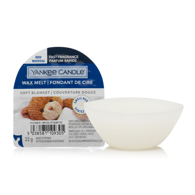 Yankee Candle Duftwachsplättchen – Brombeere – Ø 7 × 3 cm – Wachs, weiss