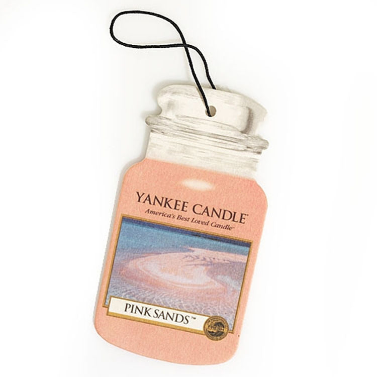Yankee Candle Lufterfrischer Pink Sands – hängend – 8 × 19 cm – 28 Tage