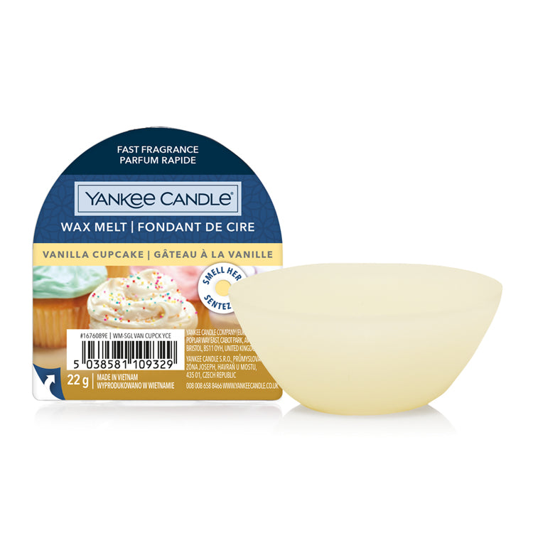 Yankee Candle Vanilla Cupcake – Duftwachsplättchen, rund, Ø 7 × 3 cm, 1 Stück