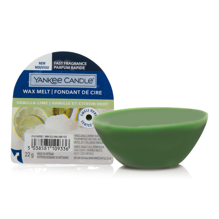 Yankee Candle Vanilla Lime – Duftwachsplättchen, Ø 7 × 3 cm