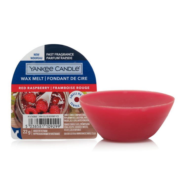 Yankee Candle Red Raspberry Duftwachsplättchen – Ø 7 × 3 cm – 22 g – rot – 1 Stück