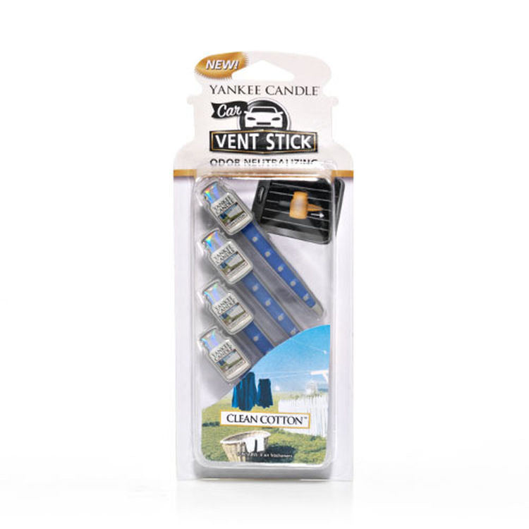 Yankee Candle Lufterfrischer Clean Cotton – für Innenraum – anklippbar