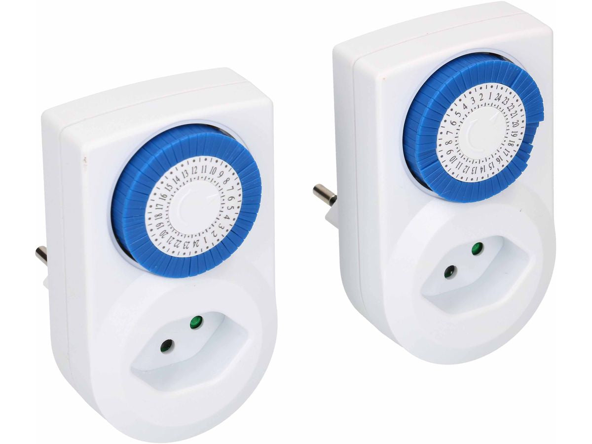 Max Hauri AG Max Hauri Zeitschaltuhr (DIN-Schiene) – mechanisch, 24 h, IP20, 230 V – Weiss – 131845