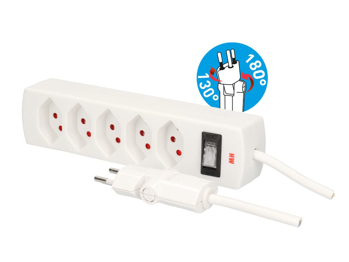 Max Hauri AG Max Hauri Aufbewahrungsbox – Kunststoff – Weiss – Inklusive Steckerleiste – 115 × 121 × 235 mm