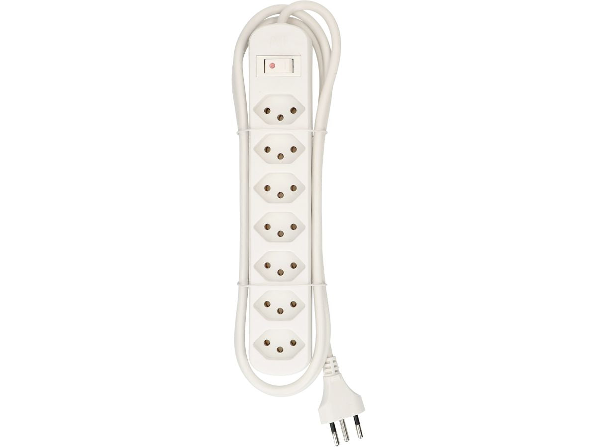Max Hauri AG Max Hauri Steckdosenleiste – 7×T13, 1,5 m, Schalter