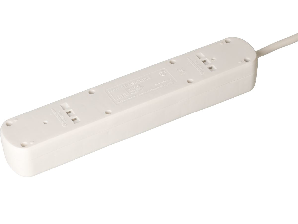 Max Hauri AG Max Hauri Steckdosenleiste – 7×T13, 1,5 m, Schalter