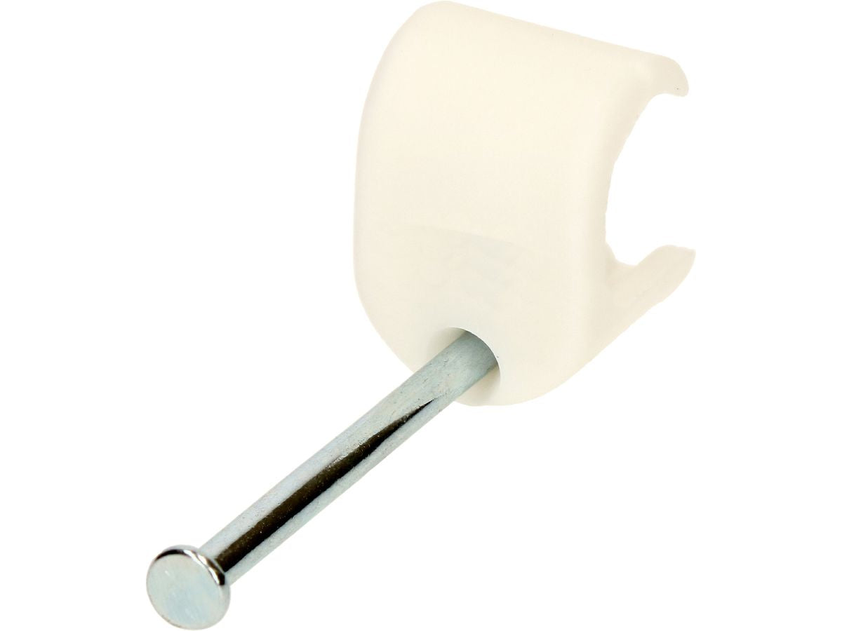 Max Hauri AG Max Hauri Kabelhalter, 30×10×4 mm, 50er-Pack – weiss
