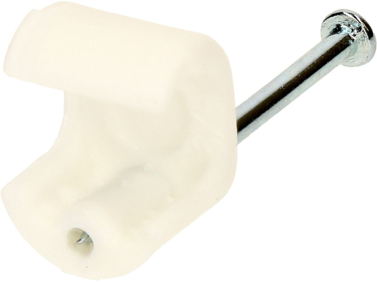 Max Hauri AG Max Hauri Kabelhalter, 30×10×4 mm, 50er-Pack – weiss