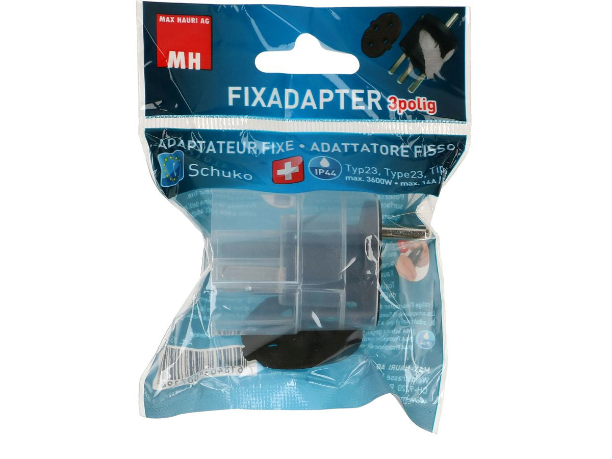 Max Hauri AG Max Hauri Adapterkabel, Schuko–T23, IP44 – schwarz