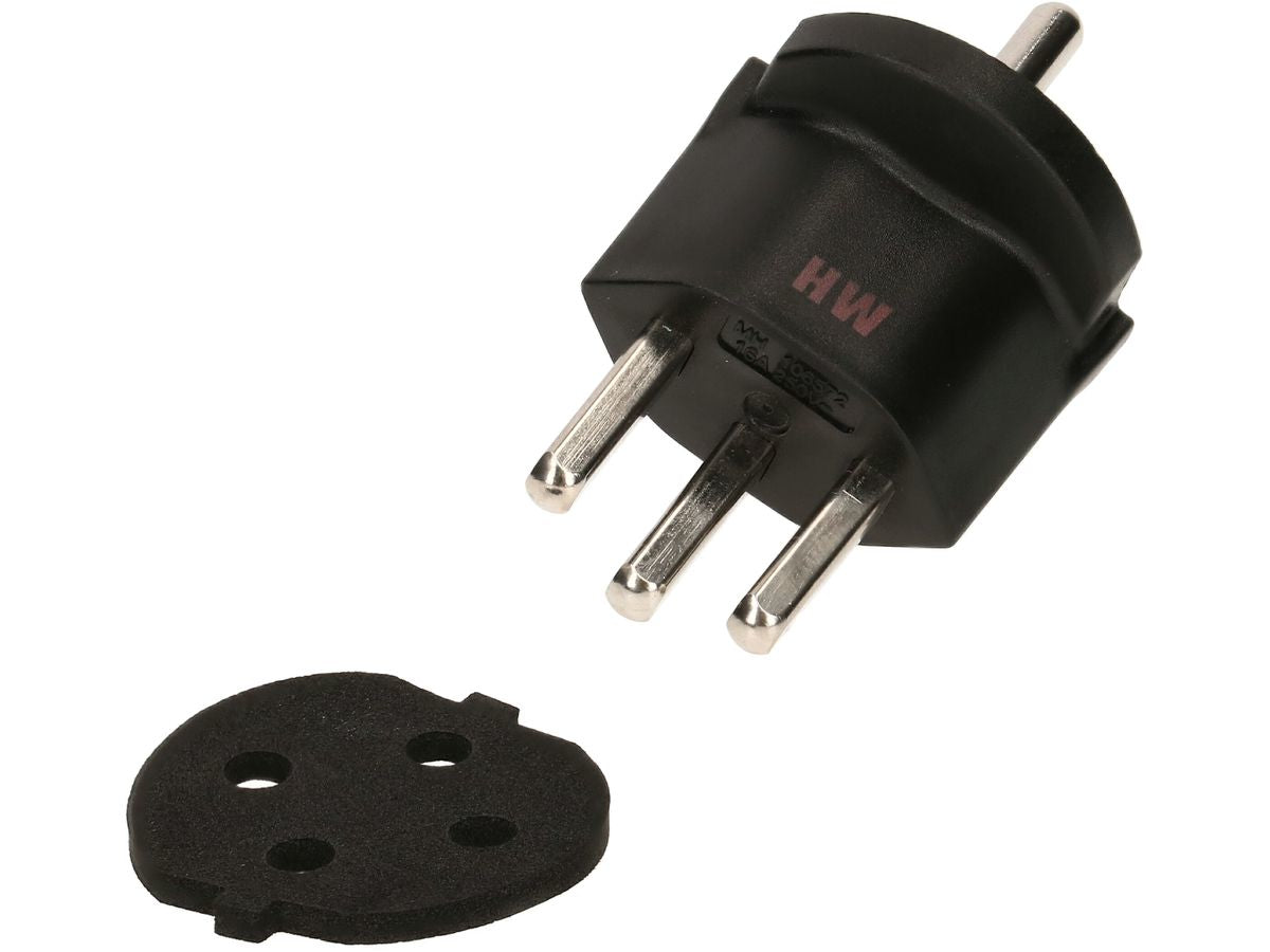 Max Hauri AG Max Hauri Adapterkabel, Schuko–T23, IP44 – schwarz