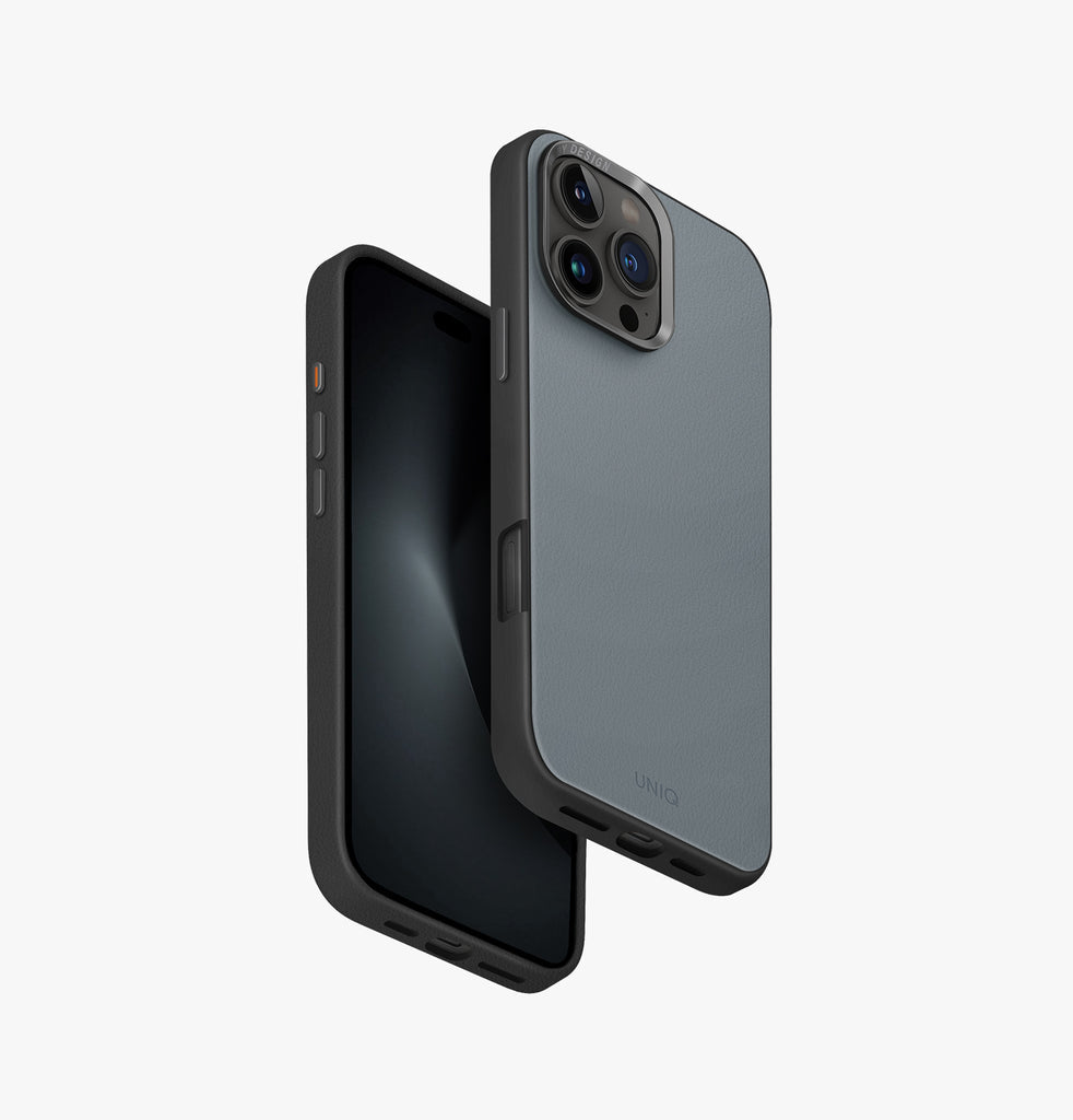 Uniq Backcover Lyden – für Apple iPhone 16 Pro Max – blau – Mikrofaser