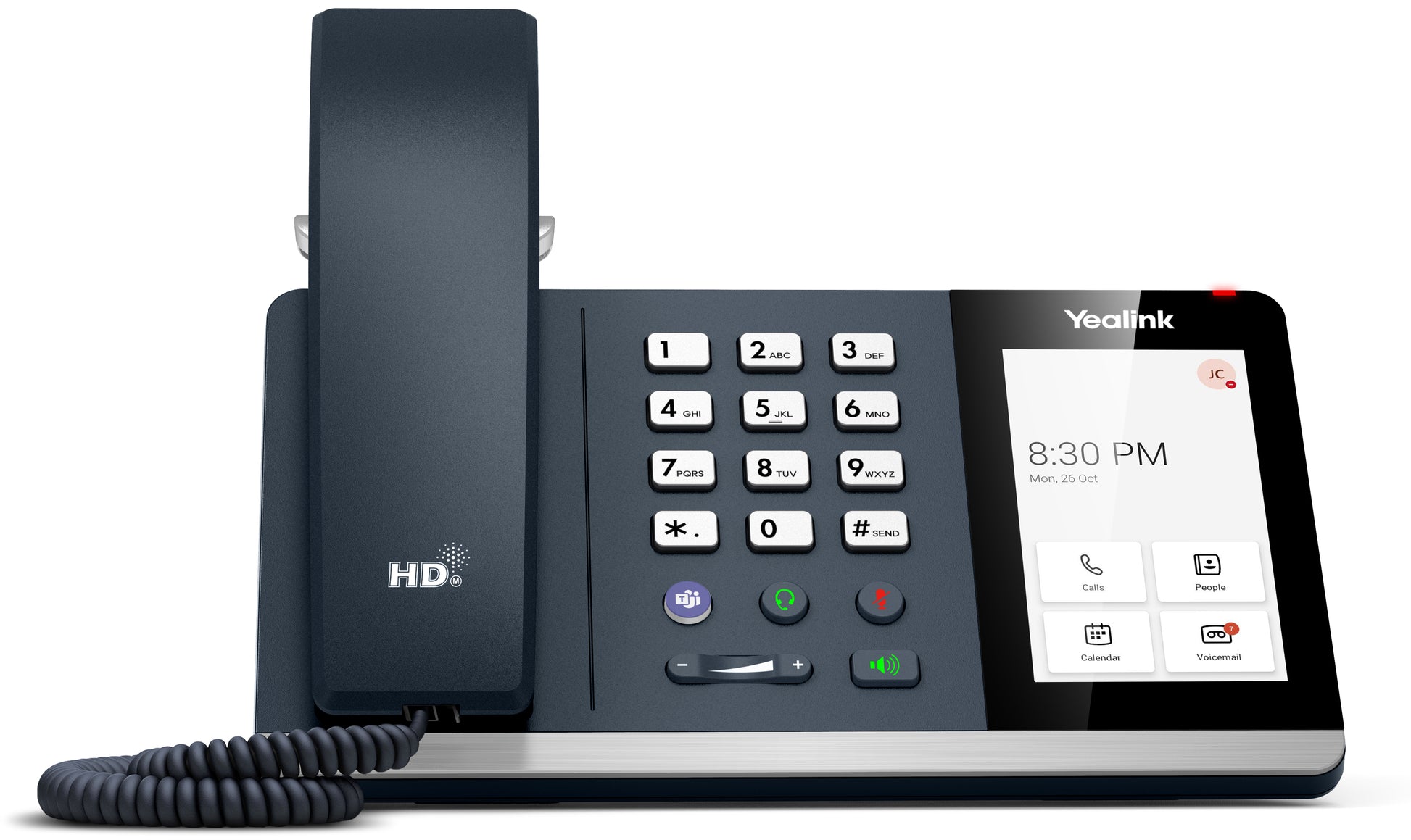 Yealink MP54-TEAMS – IP-Telefon, 4,0" Touchscreen, für Microsoft Teams, PoE, Grau