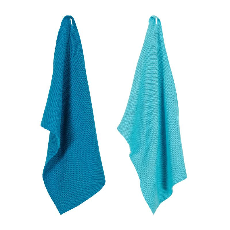 PAD Allzwecktuch – blau – 30 × 45 cm – Baumwolle – 2er-Set