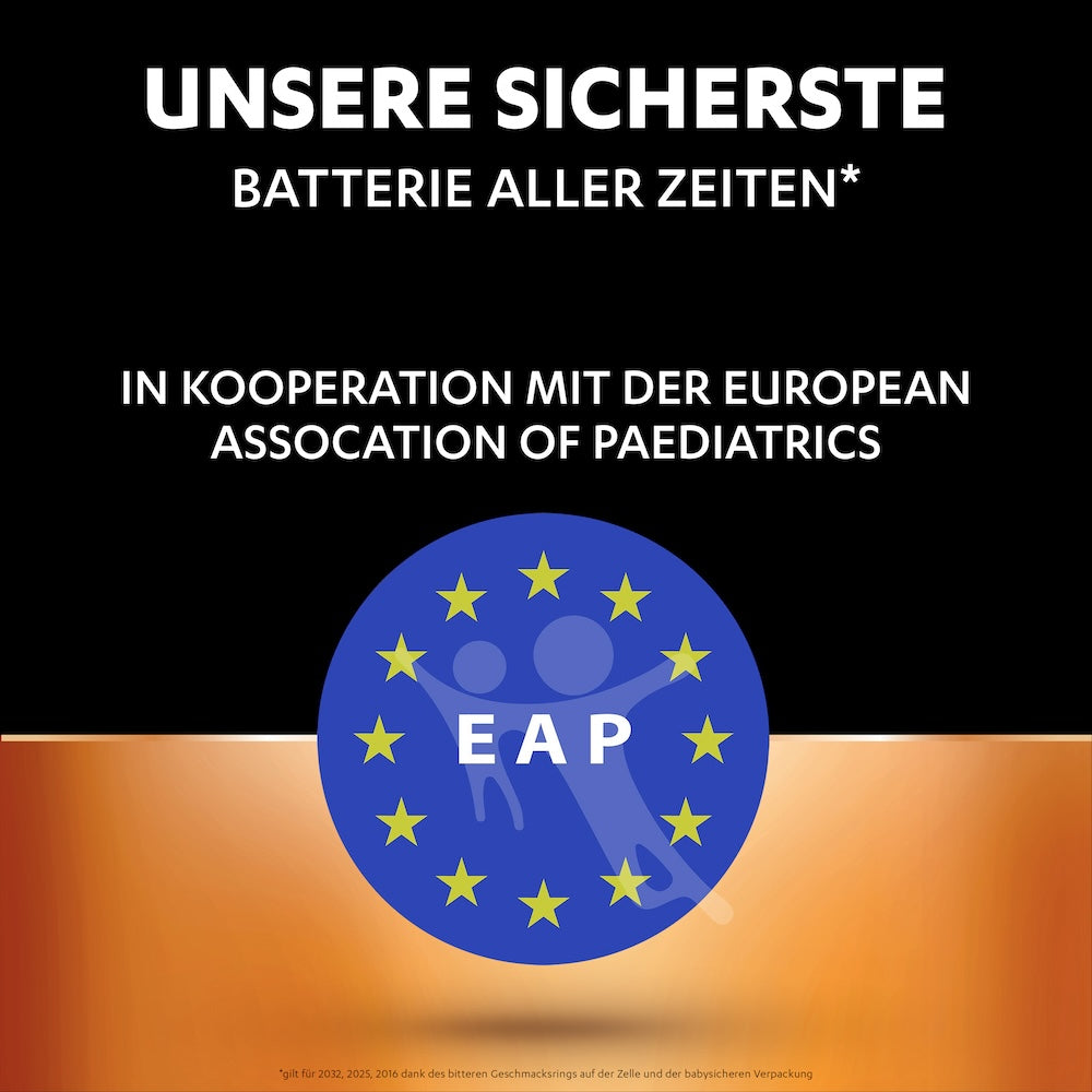 Duracell Knopfzellen CR2032, Lithium, 3 V – 4 Stk.