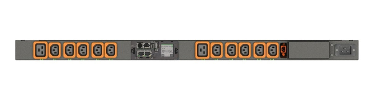 Vertiv MUU5MGM0-12P027-2C20A9A00-S Rack-PDU 3600 W – schaltbar, LCD – 0U senkrecht – 12 AC-Ausgänge (C13/C19)