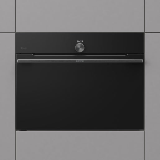 Gorenje Einbau-Mikrowelle BCM 4058 B – 50 l, Grill & Heissluft, 1000 W – Schwarz