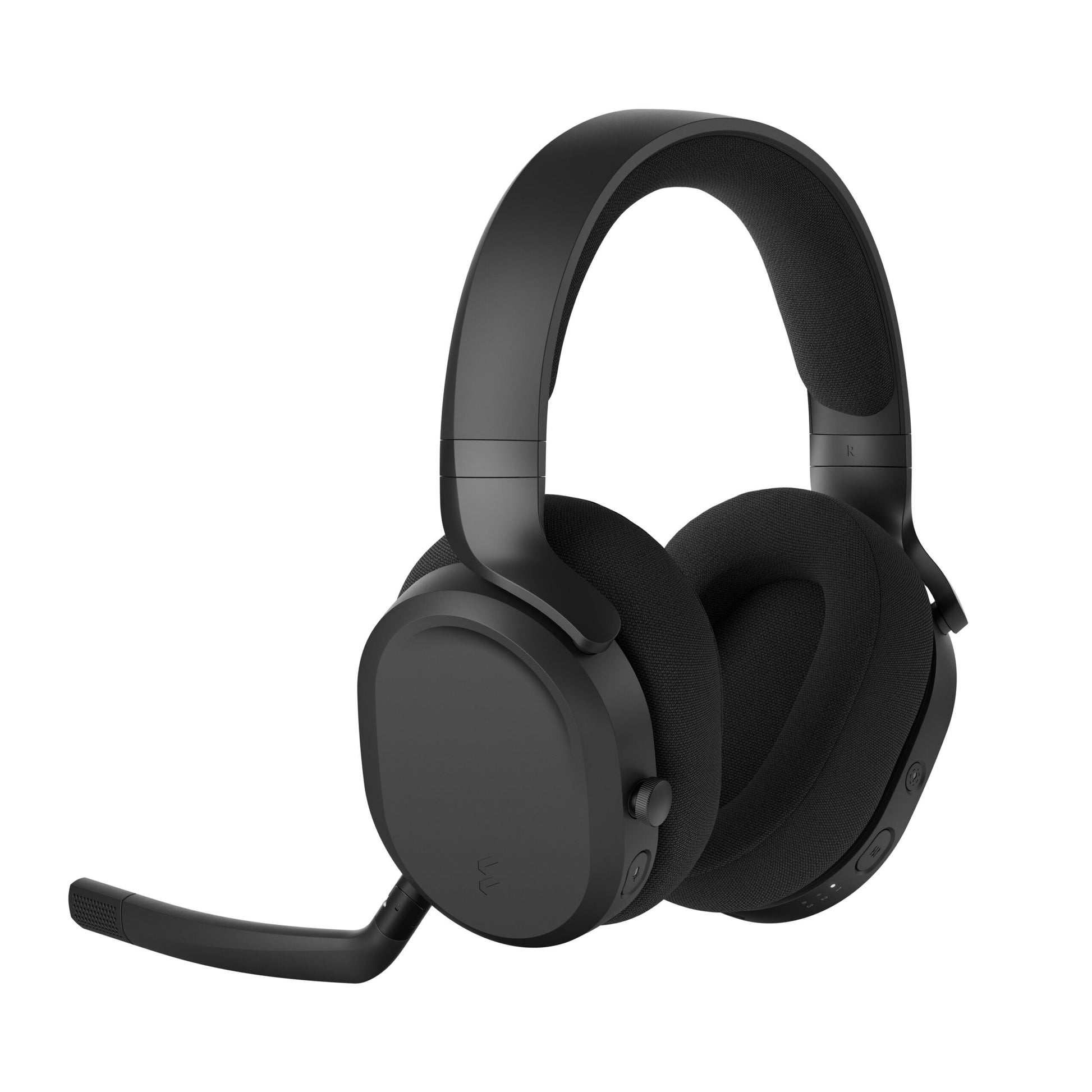 Fractal Design Scape Dark Gaming-Headset – On-Ear, Stereo, Kabel + BT, mit Ladestation, Schwarz