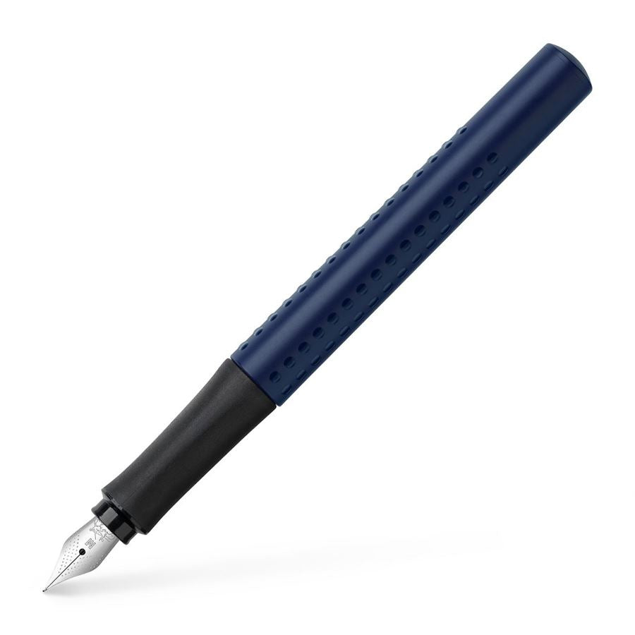 Faber-Castell Grip 2011 – Füllfederhalter – M – Blau – Edelstahl