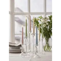 Star Trading LED-Dinnerkerze – 26 cm – gelb, 2-teilig – batteriebetrieben, Timer