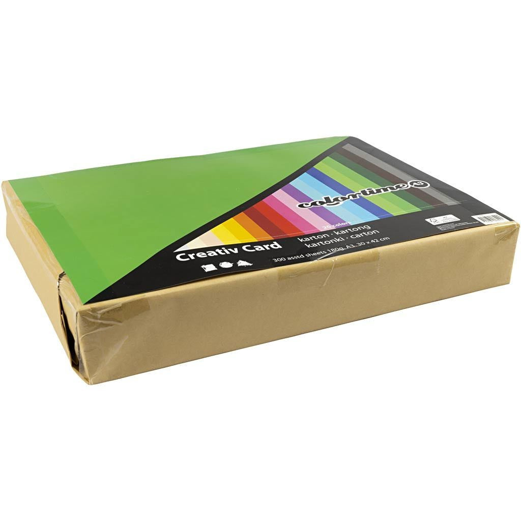 Creativ Company Bastelkarton – A3 – 180 g/m² – Mehrfarbig