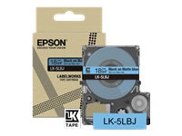 Epson Matte Tape LK-5LBJ – 18 mm × 8 m, Schwarz/Blau, matt