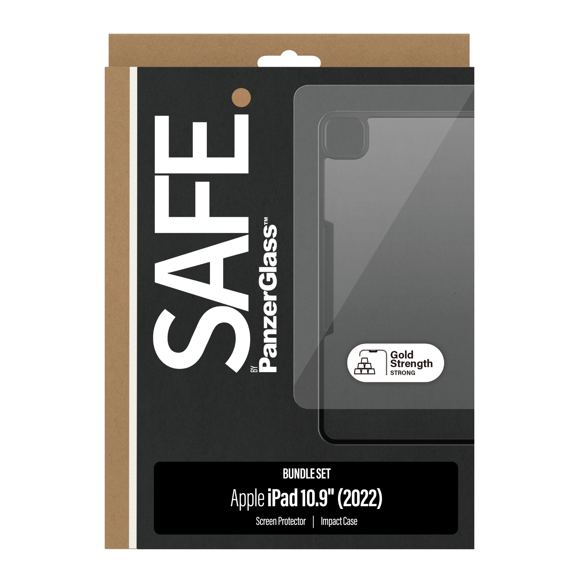 PanzerGlass SAFE. – Displayschutz (Panzerglas), Ultra-Wide Fit – für iPad 10.9 (2022)