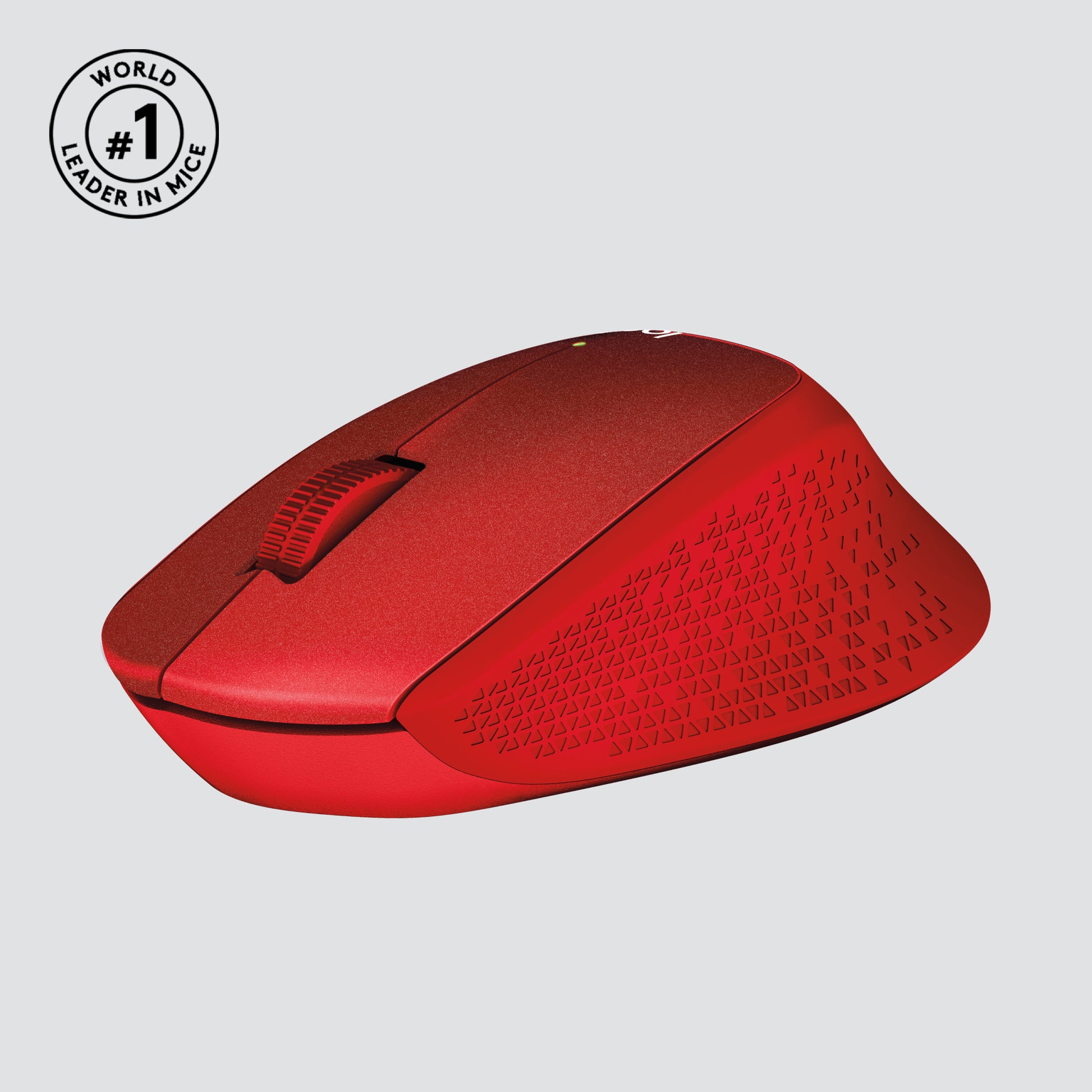 Logitech M330 Silent Plus Maus – kabellos, 2,4 GHz, Silent-Tasten, Rot