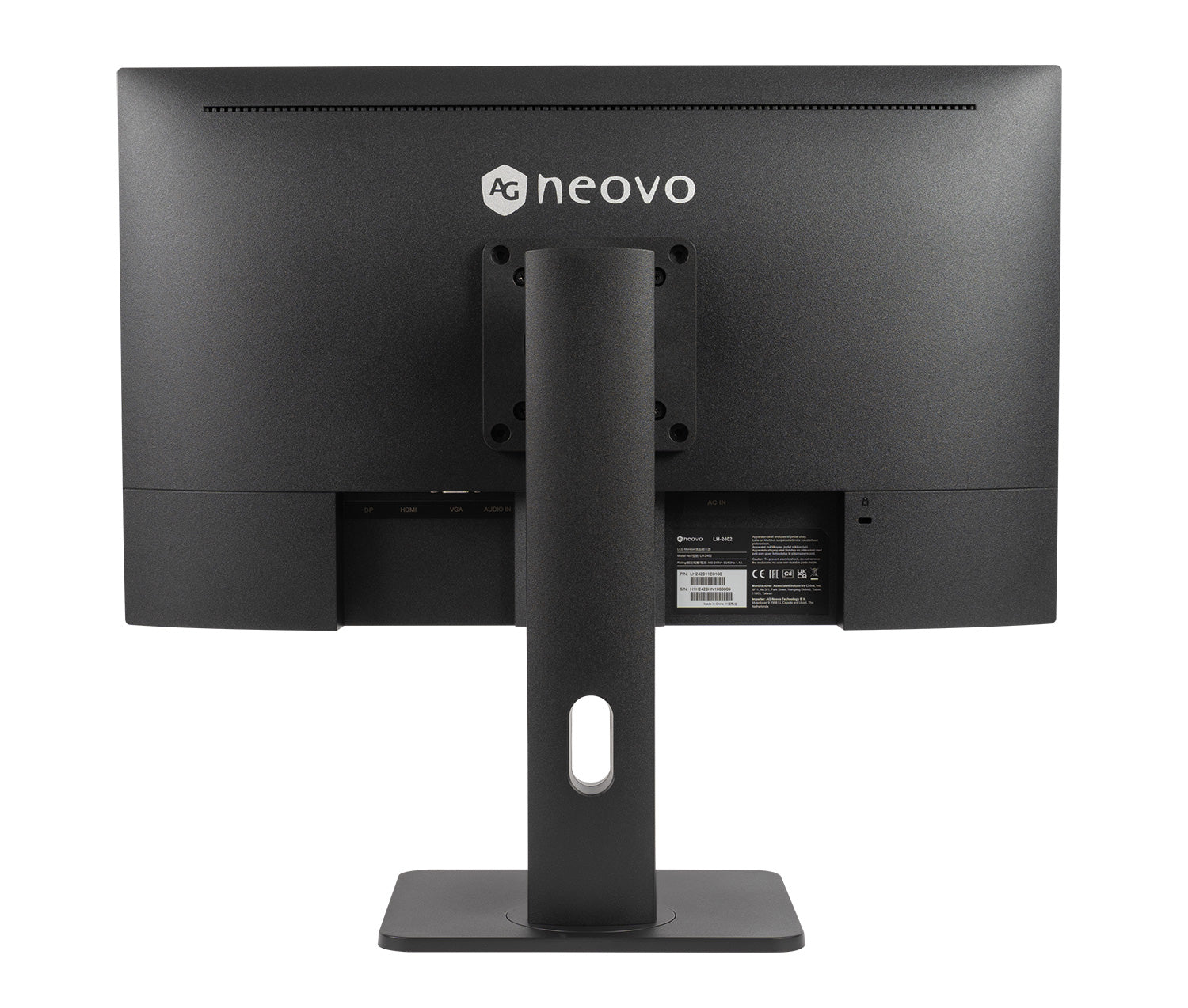 AG Neovo LH-2402 – Monitor, 23,8", 1920 × 1080 (Full HD), VA, HDMI, DisplayPort, VGA