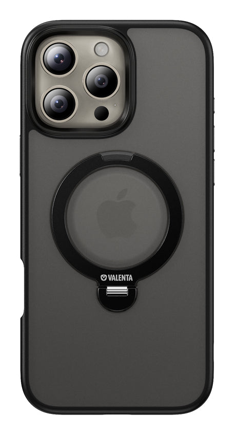 Valenta Backcover – für Apple iPhone 16 Pro Max – schwarz – TPU – MagSafe-kompatibel