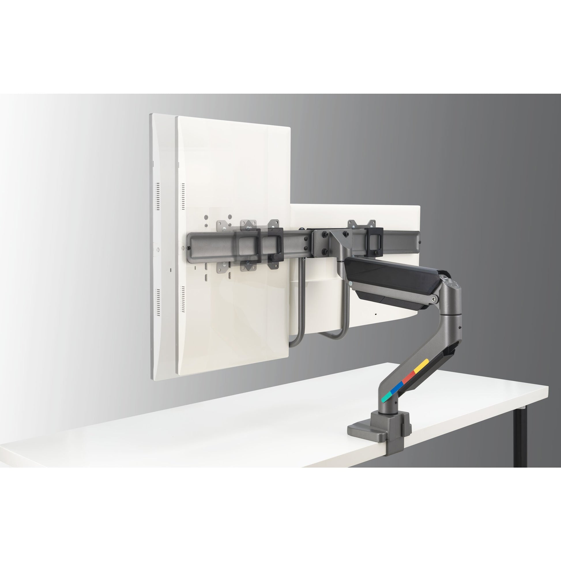 Kensington Monitorarm, Dual, Gasfeder, Querstange, Griff