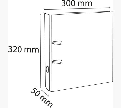Exacompta 53156E Ordner – für A4 – Rückenbreite 5 cm – Grün